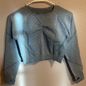 Crop workout long sleeve shirt #25